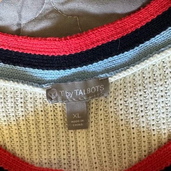Talbots Colorful Striped Women's Sweater EUC - Picture 7 of 7